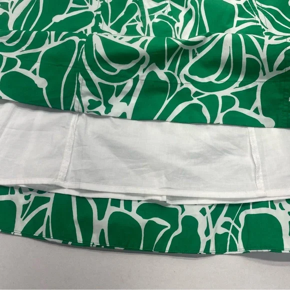 Banana Republic Midi Dress SM Belt Pockets Lined Zip Closure Green Floral - Picture 9 of 14